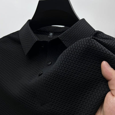 Comfort Textured Stretch Polo Shirt
