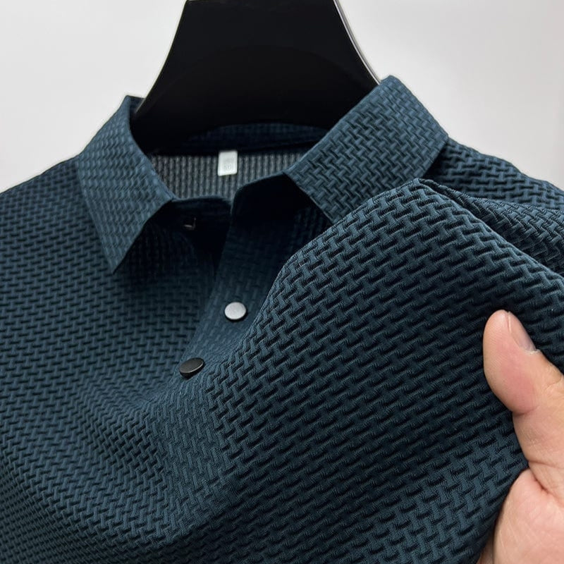 Comfort Textured Stretch Polo Shirt