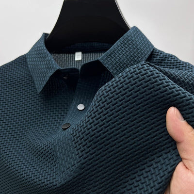 Comfort Textured Stretch Polo Shirt