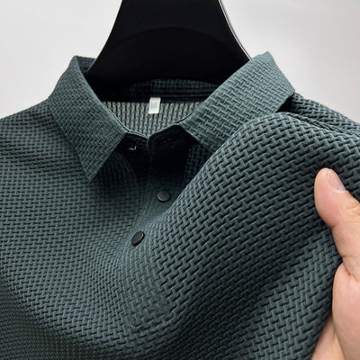 Comfort Textured Stretch Polo Shirt