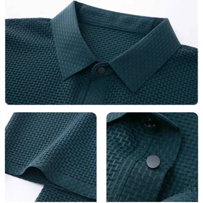 Comfort Textured Stretch Polo Shirt